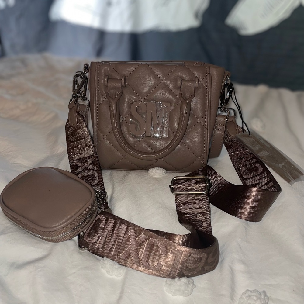 NWT Steve Madden Quilted Faux Leather Crossbody Purse